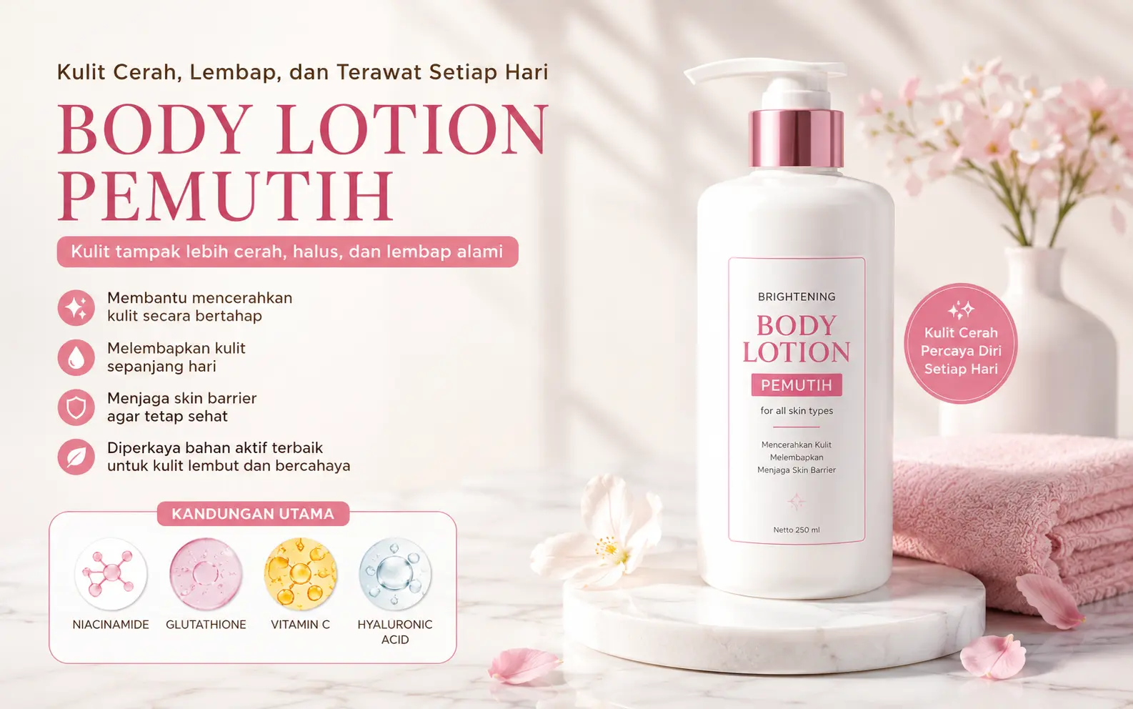 Body Lotion Pemutih Terbaik: Pilihan Produk untuk Berbagai Jenis Kulit